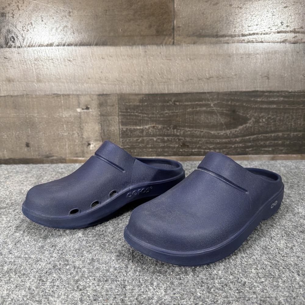 OOFOS OOcloog Recovery Clog Womens 8 Mens 6 EU 39 Slip On Comfort Shoes Blue